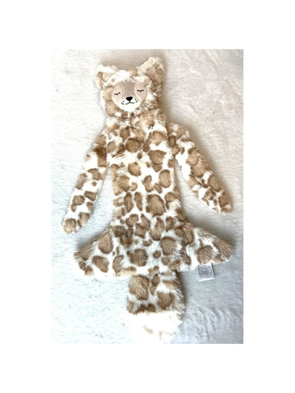 Slumberkins Lynx Snuggler Lovie Lovey Plush Stuffed Animal Flat Soft